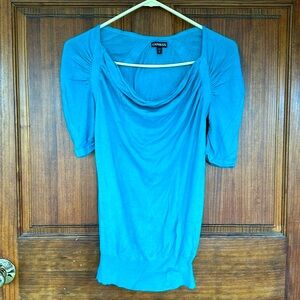 Express size small teal sweater blouse.